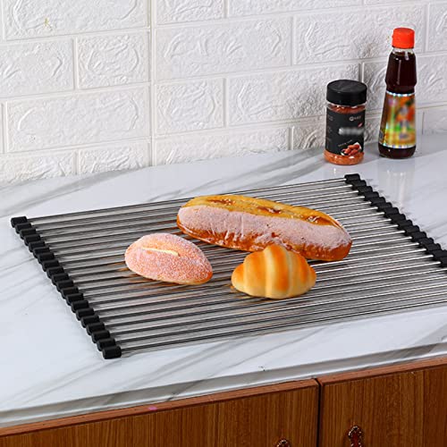 Über der Spüle Abtropfgestell, Faltbare Abtropfmatte for die Spüle, mehrere Größen(40 * 47cm) von HBALDTEDC