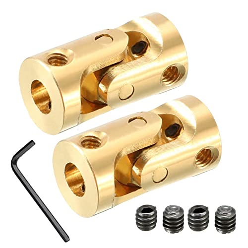 Universalgelenk-Wellenkupplung， Messing Cardan Universal Joint 3mm Kupplung for Motor RC Boot Auto - 1 Stück oder Packung mit 5(5PCS) von HBALDTEDC