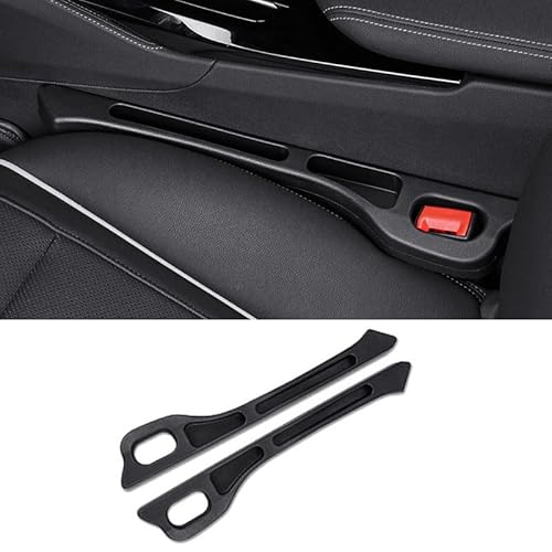 HBANMK 2 Stück Autositz Lückenfüller für Mitsubishi Colt Lancer ASX Eclipse Cross, Auto Sitzlückenfüller, Autositz-Spaltfüller, Auslaufsicher Autositz Gap Stopper Universal Innere Zubehör,C Black von HBANMK