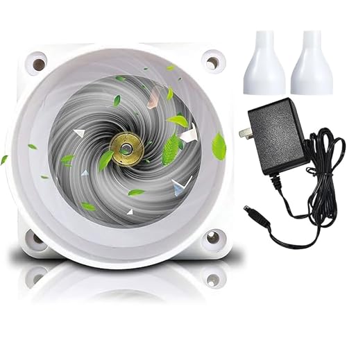 HBBursts 50 Mm 2 Zoll Kleiner Geräuscharmer Kanalventilator, 6 W 22 CFM Belüftung Abluft Mit Einstellbarer Geschwindigkeit For Keller Gewächshaus Dachboden(50-20mm,Power Cord) von HBBursts
