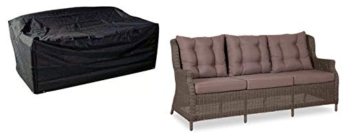 HBCOLLECTION Deluxe Polyester Abdeckhaube Schutzhülle Schutz-Plane für gartenbank gartensofa 3-sitzer L-grobe von HBCOLLECTION