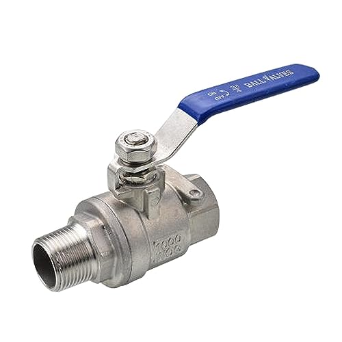Innen-/Außengewinde BSPT Edelstahl 304 Zwei-Wege-Kugelhahn DN15 DN20 DN25 Q11F-16P Wasserrohrverschraubung(0.75 Inch) von HBDCRJGE
