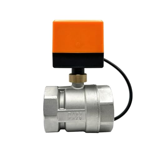 Motorisierter Kugelhahn Edelstahl 3-Draht Zwei-Steuerung/3-Draht Ein-Steuerung 24VDC DN15-50 2-Wege-Elektrokugelhähne(24VDC-CR02,0.5 Inch) von HBDCRJGE