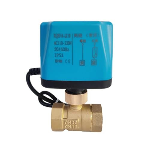 Motorisierter Kugelhahn Messing 2-adrig Power-Off-Reset 8 N·m Großes Drehmoment 220 V AC/DC Alternatives elektrisches Magnetventil(220VAC-NORMALLY CLOSED,2 Inch) von HBDCRJGE