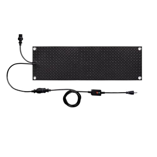 Schneeschmelzende Gehwegmatte Anti-Rutschdesign, mit Stromkabel Heizmatten for Dächer Schnelle Heizung und Konstante Temperatur, für Treppen Türen Treppen(25,4x76,2cm),1pcs von HBDSMLPL