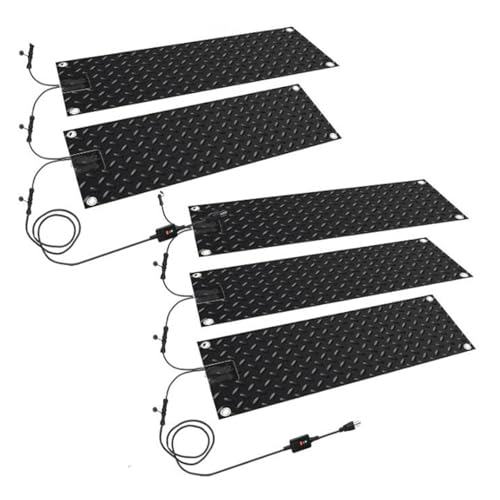 Schneeschmelzmatte Anti-Rutschdesign, mit Stromkabel Schneeschmelzmatte Schnelle Heizung und Konstante Temperatur, für Treppen Türen Treppen(25,4x76,2cm) von HBDSMLPL