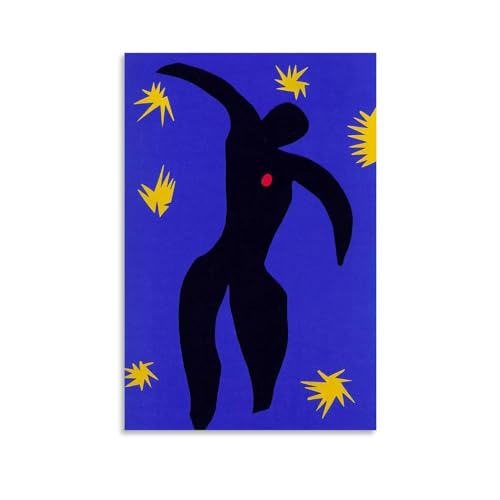 HBEOOP Henri Matisse berühmte Farbe (Ikarus), Poster, Wandkunst, Schlafzimmer-Drucke, Heimdekoration, hängendes Bild, Leinwandbild, Gemälde, 20 x 30 cm von HBEOOP