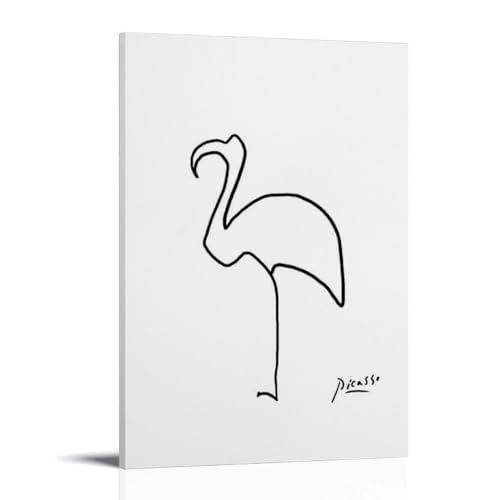 HBEOOP Pablo Picasso berühmte Farbe (Flamingo), Druck, Poster, Kunstwerke, Leinwand, ästhetische Wandkunstdrucke, Heimdekoration, 20 x 30 cm von HBEOOP