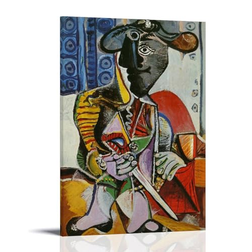 HBEOOP Pablo Picasso berühmte Farbe (Matador), Poster, Wandkunst, Schlafzimmer, Heimdekoration, hängendes Bild, Leinwandbild, Gemälde, 20 x 30 cm von HBEOOP
