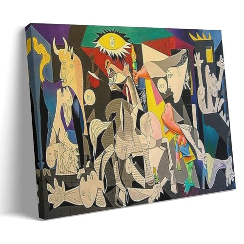 HBEOOP Pablo Picasso berühmte Farbe (Sunsightly Famous Guernica), Druck, Poster, Kunstwerke, Leinwand, ästhetische Wandkunstdrucke, Heimdekoration, moderne Dekoration, 20 x 30 cm von HBEOOP