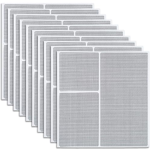 30 Stück Fliegengitter Reparatur Set,Reparaturset Fliegengitter,Fliegennetz Reparaturset,Reparatur Fliegengitter,Fliegengitter Reparieren,Klettverschluss,Selbstklebender Insektenschutz-Grau von HBERCAI