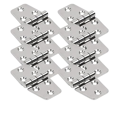 8pcs Türscharnier Marine Grade 316 Edelstahl Scharnier für Boot Fenster Scharnier Marine Hardware 76 * 38mm 8pcs Türscharnier Marine Grade 316 Edelstahl Scharnier für Boot Fenster Scharnier Marine Hardware 76 * 38mm von HBGNZU