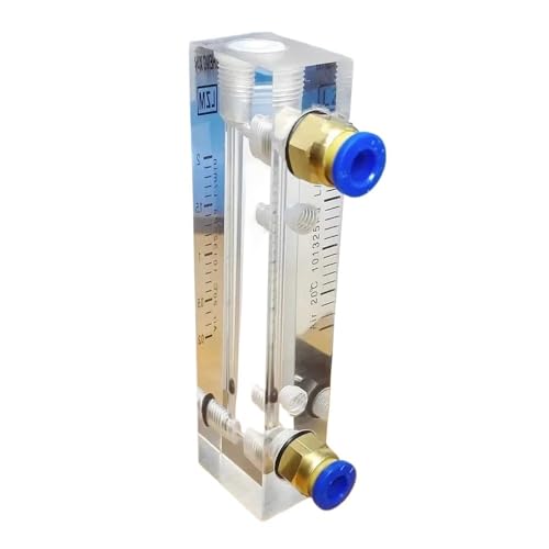 HBGNZU 0,1-25 L/min LPM LZM-6T Stickstoff N2 Mirco Luftdurchflussmesser Rotameter Einstellventil 6mm Einstecken for Anschließen(0.1-1LPM) von HBGNZU