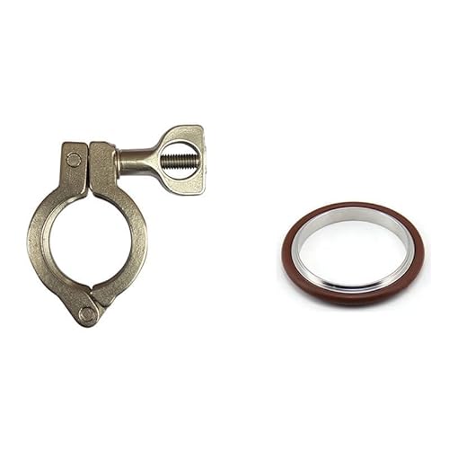 304 Edelstahl KF Vakuum Klemme Halterung FKM O-Ring Ring(With Bracket,KF40) von HBGNZU