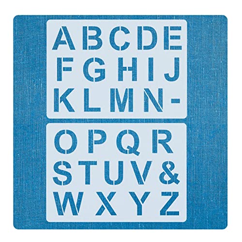 Buchstabenschablone Nr.04 | Buchstabenhöhe 5cm | Alphabet A-Z | Stencil | Wandschablone von HBM-SCHABLONENSHOP