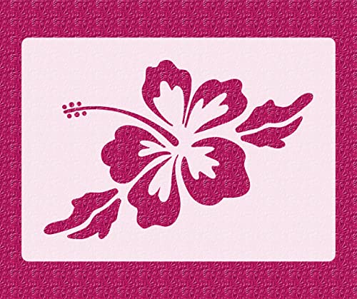 Motiv-Schablone ● Hibiskus Blüte von HBM-Schablonenshop