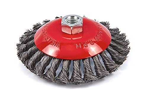 HBM 125mm Flachdrahtbürste für Winkelschleifer mit verdrilltem Draht HBM 125mm Flachdrahtbürste für Winkelschleifer mit verdrilltem Draht von HBM