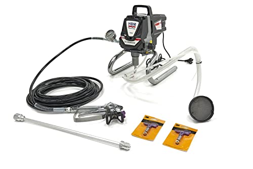 HBM Hochdruck-Airless-Sprühgerät Farbsprühgerät Wandfarben-Set 1010 Watt von HBM