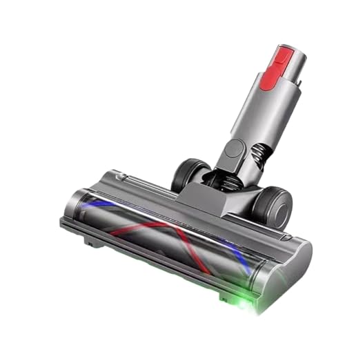Bürstenkopf mit Direktantrieb, kompatibel mit Dyson, V7 V8 V10 V11 V15 Staubsaugeraufsatz mit LED-Stauberkennung for die Reinigung von Teppichböden von HBMEXJIKG