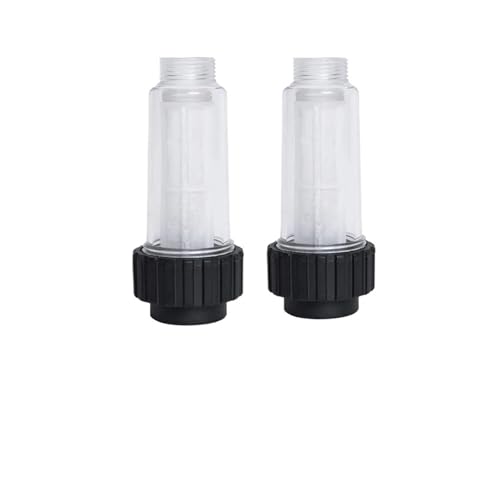 Hochdruckreiniger-Wasserfilter, kompatibel mit Karcher, K2 K3 K4 K5 K6 K7 G 3/4'' Wasserfilter mit 2 Filterkernen Zubehör von HBMEXJIKG