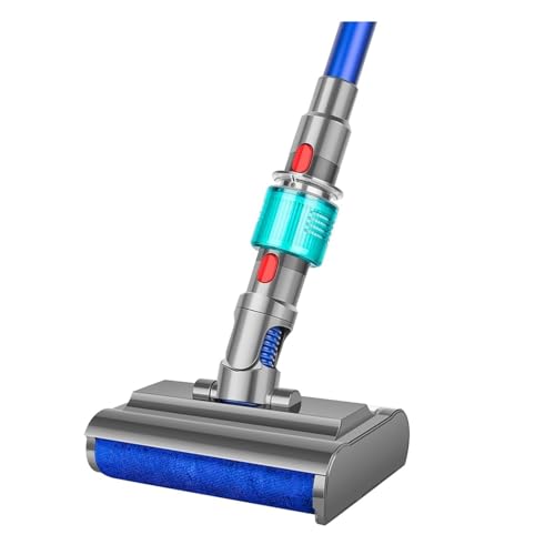 N09R Elektrischer Nass-Trocken-Wischkopf, kompatibel mit Dyson, V7 V8 V10 V11 V15 Staubsauger-Rollenbürste for Hartböden und Teppiche von HBMEXJIKG