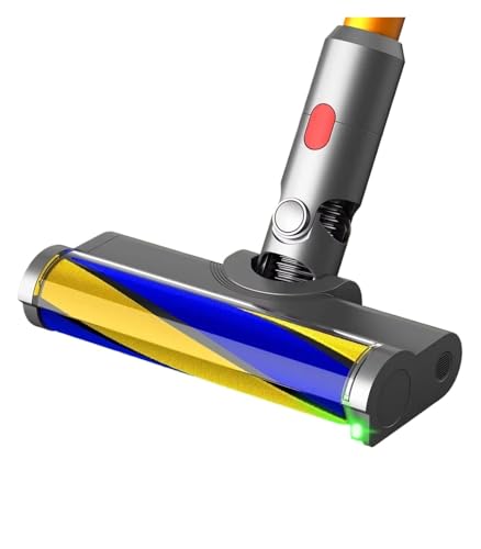 Staubsaugeraufsätze mit grünem Licht zur Stauberkennung, kompatibel mit kabellosen Staubsaugern von Dyson, V7, V8, V10, V11, V15, weicher Rollenbürstenkopf for Hartböden von HBMEXJIKG