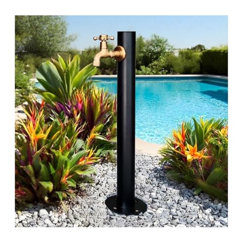 HBOOMOEM AußEnwassersäUle，WassersäUle Garten Mit Wasserhahn，Freistehender Gartenbrunnen Mit WassersäUle，Geeignet FüR Garten, Terrasse, Schwimmbad, SanitäRanlagen Usw.(Hexagonal,H) von HBOOMOEM