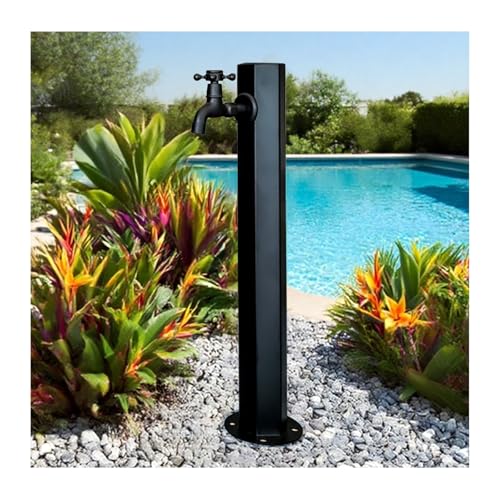HBOOMOEM AußEnwassersäUle，WassersäUle Garten Mit Wasserhahn，Freistehender Gartenbrunnen Mit WassersäUle，Geeignet FüR Garten, Terrasse, Schwimmbad, SanitäRanlagen Usw.(Round,D) von HBOOMOEM