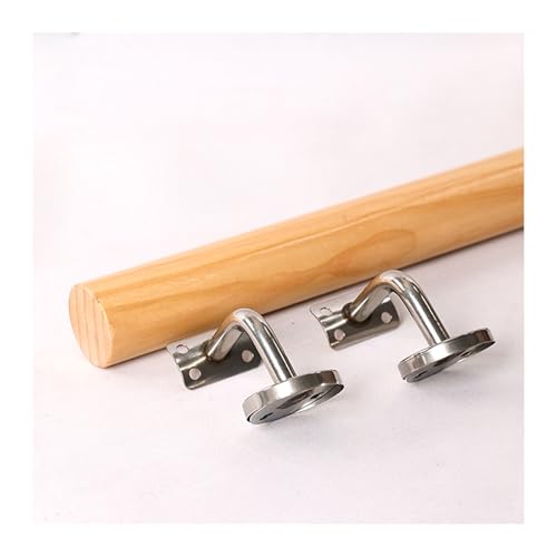 HBOOMOEM Buche Holz Handlauf，TreppengeläNder GeläNder FüR Treppe，Handlauf Aus Massivem Eichenholz，Geeignet FüR Flure, Veranden Und Terrassen Im Innen- Und AußEnbereich.(Circle,80CM/31.5in) von HBOOMOEM