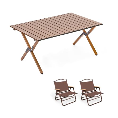 HBOOMOEM Klappbarer Campingtisch Set,Leichter Picknicktisch Und StüHle,Geeignet FüR GäRten Im Freien, Angeln, Festivals Und Andere AnläSse, Leicht Und Einfach Zu Tragen.(Upgrade,90CM+2 Chairs_Khaki) HBOOMOEM Klappbarer Campingtisch Set,Leichter Picknicktisch Und StüHle,Geeignet FüR GäRten Im Freien, Angeln, Festivals Und Andere AnläSse, Leicht Und Einfach Zu Tragen.(Upgrade,90CM+2 Chairs_Khaki) von HBOOMOEM
