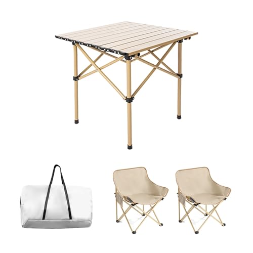 HBOOMOEM Robuster Tisch Und StüHle Im Freien Set, Tragbarer Picknicktisch Mit StüHlen ,Geeignet for Mahlzeiten Im Innen- Und AußEnbereich, Picknicks, Grillabende Und Partys.(53CM+2 chairs+storage bag) HBOOMOEM Robuster Tisch Und StüHle Im Freien Set, Tragbarer Picknicktisch Mit StüHlen ,Geeignet for Mahlzeiten Im Innen- Und AußEnbereich, Picknicks, Grillabende Und Partys.(53CM+2 chairs+storage bag) von HBOOMOEM