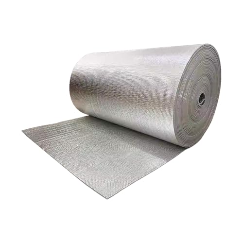 HBOOMOEM Selbstklebende HeizköRper Reflexionsfolie，Doppelseitige Aluminium-Hitzeschutzfolie，Wasserdicht, SonnenbestäNdig, StrahlungsbestäNdig Und Lebensmittelecht.(400CM/157.5IN,0.5CM/0.2IN) von HBOOMOEM