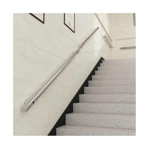 HBOOMOEM TreppengeläNder – Edelstahl，Treppe Wandhandlauf Wand Treppe，TreppengeläNder FüR Den Innenbereich，Sicher Und Robust, Geeignet FüR Schulen, KrankenhäUser.(280CM/110.2in) von HBOOMOEM