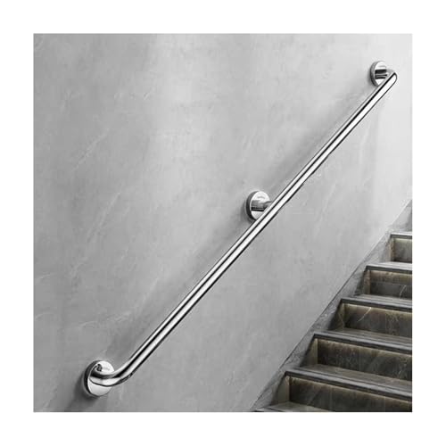HBOOMOEM TreppengeläNder – Edelstahl ，Wandhandlauf FüR Treppen，Schwarzes TreppengeläNder Aus Schmiedeeisen，Einfach Zu Installieren, Geeignet FüR Villen, Flure Und Keller.(43.5CM/17.1in) von HBOOMOEM