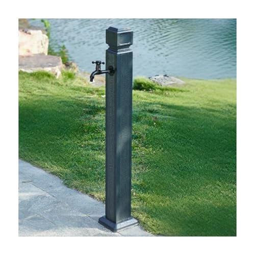 HBOOMOEM WassersäUle Aus Edelstahl 304 FüR Den AußEnbereich，Freistehender Gartenbrunnen Mit WassersäUle，Geeignet Zum BewäSsern Und Waschen In Villen Und HinterhöFen.(110cm/43.3in,B) von HBOOMOEM
