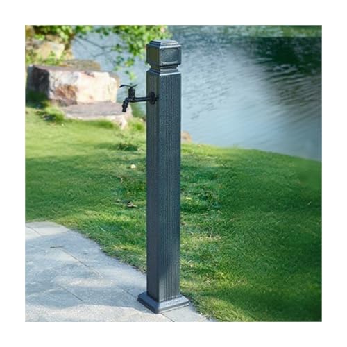 HBOOMOEM WassersäUle Aus Edelstahl 304 FüR Den AußEnbereich，Freistehender Gartenbrunnen Mit WassersäUle，Geeignet Zum BewäSsern Und Waschen In Villen Und HinterhöFen.(110cm/43.3in,C) von HBOOMOEM