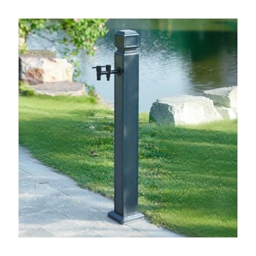 HBOOMOEM WassersäUle Aus Edelstahl 304 FüR Den AußEnbereich，Freistehender Gartenbrunnen Mit WassersäUle，Geeignet Zum BewäSsern Und Waschen In Villen Und HinterhöFen.(110cm/43.3in,D) von HBOOMOEM