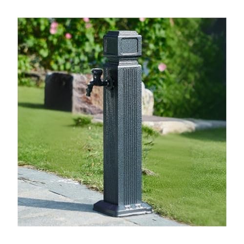 HBOOMOEM WassersäUle Aus Edelstahl 304 FüR Den AußEnbereich，Freistehender Gartenbrunnen Mit WassersäUle，Geeignet Zum BewäSsern Und Waschen In Villen Und HinterhöFen.(65cm/25.6in,A) von HBOOMOEM