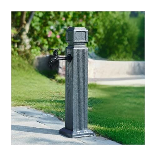 HBOOMOEM WassersäUle Aus Edelstahl 304 FüR Den AußEnbereich，Freistehender Gartenbrunnen Mit WassersäUle，Geeignet Zum BewäSsern Und Waschen In Villen Und HinterhöFen.(65cm/25.6in,B) von HBOOMOEM