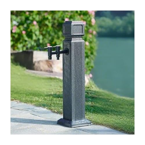 HBOOMOEM WassersäUle Aus Edelstahl 304 FüR Den AußEnbereich，Freistehender Gartenbrunnen Mit WassersäUle，Geeignet Zum BewäSsern Und Waschen In Villen Und HinterhöFen.(65cm/25.6in,D) von HBOOMOEM