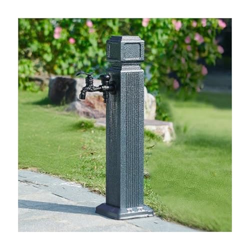 HBOOMOEM WassersäUle Aus Edelstahl 304 FüR Den AußEnbereich，Freistehender Gartenbrunnen Mit WassersäUle，Geeignet Zum BewäSsern Und Waschen In Villen Und HinterhöFen.(65cm/25.6in,E) von HBOOMOEM