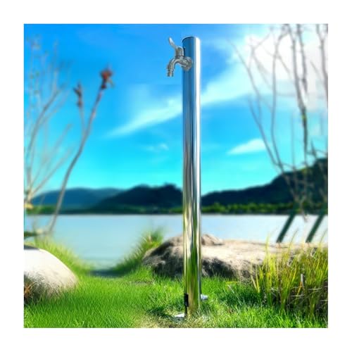 HBOOMOEM WassersäUle FüR Den Garten Im Freien Mit Wasserhahn，Vertikaler Gartenbrunnen FüR Den AußEnbereich，Geeignet FüR Villen, Autowaschanlagen Und InnenhöFe.(95 * 6cm/37.4 * 2.4in) von HBOOMOEM