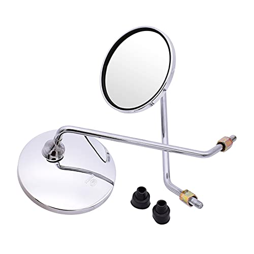 HBSM Für Y-amaha XT250 DT230 DT125 WR450F Motorrad Rückspiegel 4,3 Zoll Chrom Runde Rückspiegel Motorrad Rückspiegel HBSM Für Y-amaha XT250 DT230 DT125 WR450F Motorrad Rückspiegel 4,3 Zoll Chrom Runde Rückspiegel Motorrad Rückspiegel von HBSM