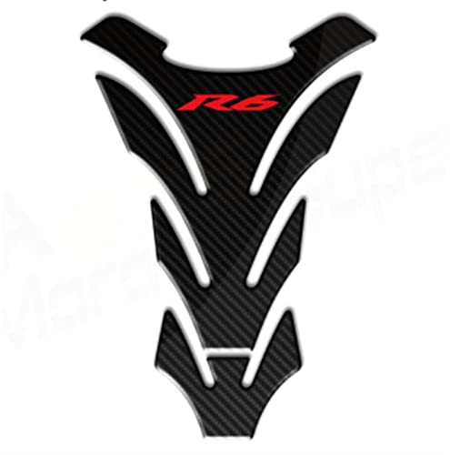 HBSM Für Yamaha R6 Motorrad Tankpad Protector Racing Tankpad Aufkleber Kraftstofftank Seitenpolster Fishbone Applikation Aufkleber (Color : Black) von ROANNY