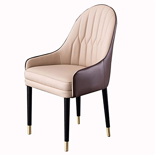 HBSSP Esszimmer-Küchen-Stühle Wohnzimmer-Sessel Emulsion Gepolsterte Esszimmerstühle mit Weichem Mikrofaser-Lederkissen Und Massivholzbeinen(F) von HBSSP