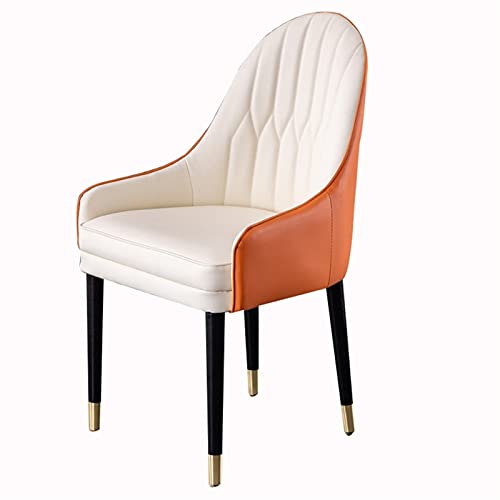 HBSSP Esszimmer-Küchen-Stühle Wohnzimmer-Sessel Emulsion Gepolsterte Esszimmerstühle mit Weichem Mikrofaser-Lederkissen Und Massivholzbeinen(J) von HBSSP