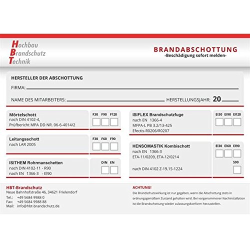 LAR Kombischild Kunststoff LAR Kombischild Kunststoff von HBT