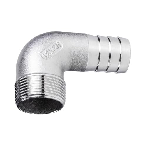 304 Stainless Steel Pagoda Elbow 1-1/2" BSP Male x 32mm Hosetail Barb Connector Water Heating Accessories 304 Stainless Steel Pagoda Elbow 1-1/2" BSP Male x 32mm Hosetail Barb Connector Water Heating Accessories von HBTSPJNT