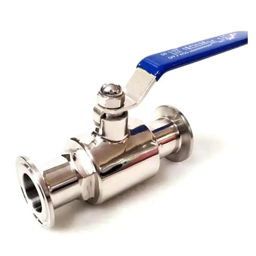 Fit 51mm Pipe OD x 2" Tri Clamp Ball Shut Off Valve SUS 304 Stainless Beer Brewing Home Fit 51mm Pipe OD x 2" Tri Clamp Ball Shut Off Valve SUS 304 Stainless Beer Brewing Home von HBTSPJNT