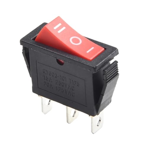 HBTSPJNT 1 PCS Rocker Switch 15A 250V 20A 125V RED ON-Off-ON 3-Pin Joystick Switch 240V Tool Switch Accessories Hand Tools Accessories HBTSPJNT 1 PCS Rocker Switch 15A 250V 20A 125V RED ON-Off-ON 3-Pin Joystick Switch 240V Tool Switch Accessories Hand Tools Accessories von HBTSPJNT